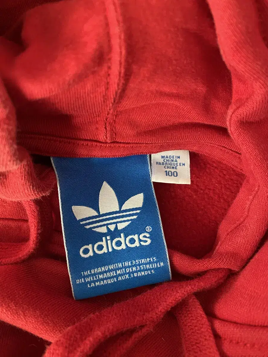 아디다스 adidas 후드티 (red)